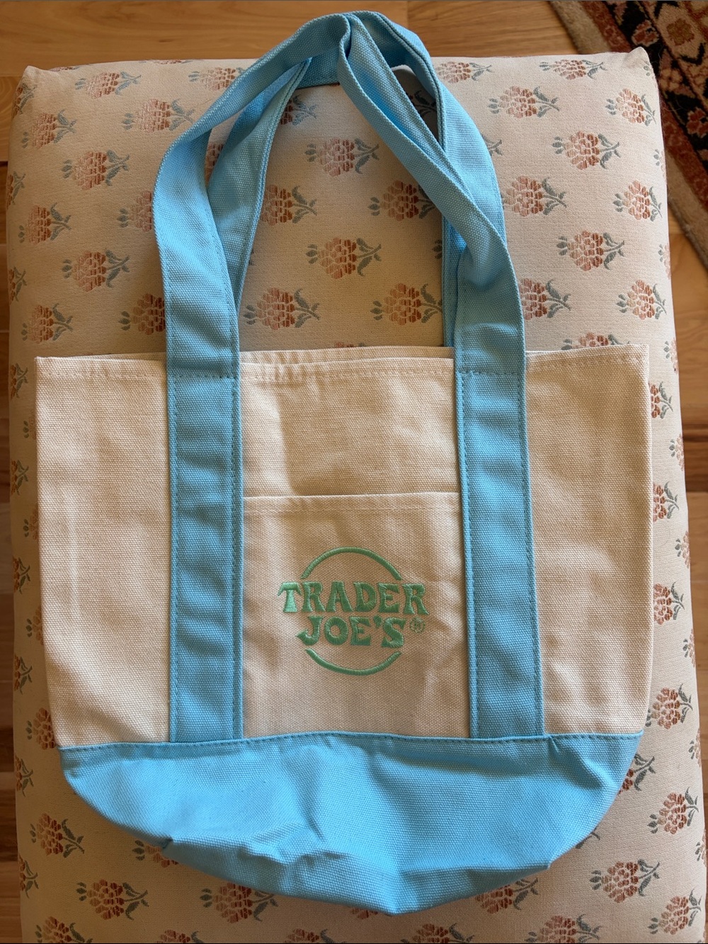 NWOT Trader Joe’s mini canvas tote bag
